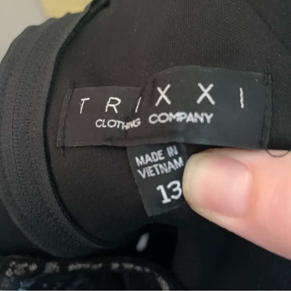 Metallic Silver and Black Burnout Velvet A-Line Dress size 13, EUC - Picture 7 of 8